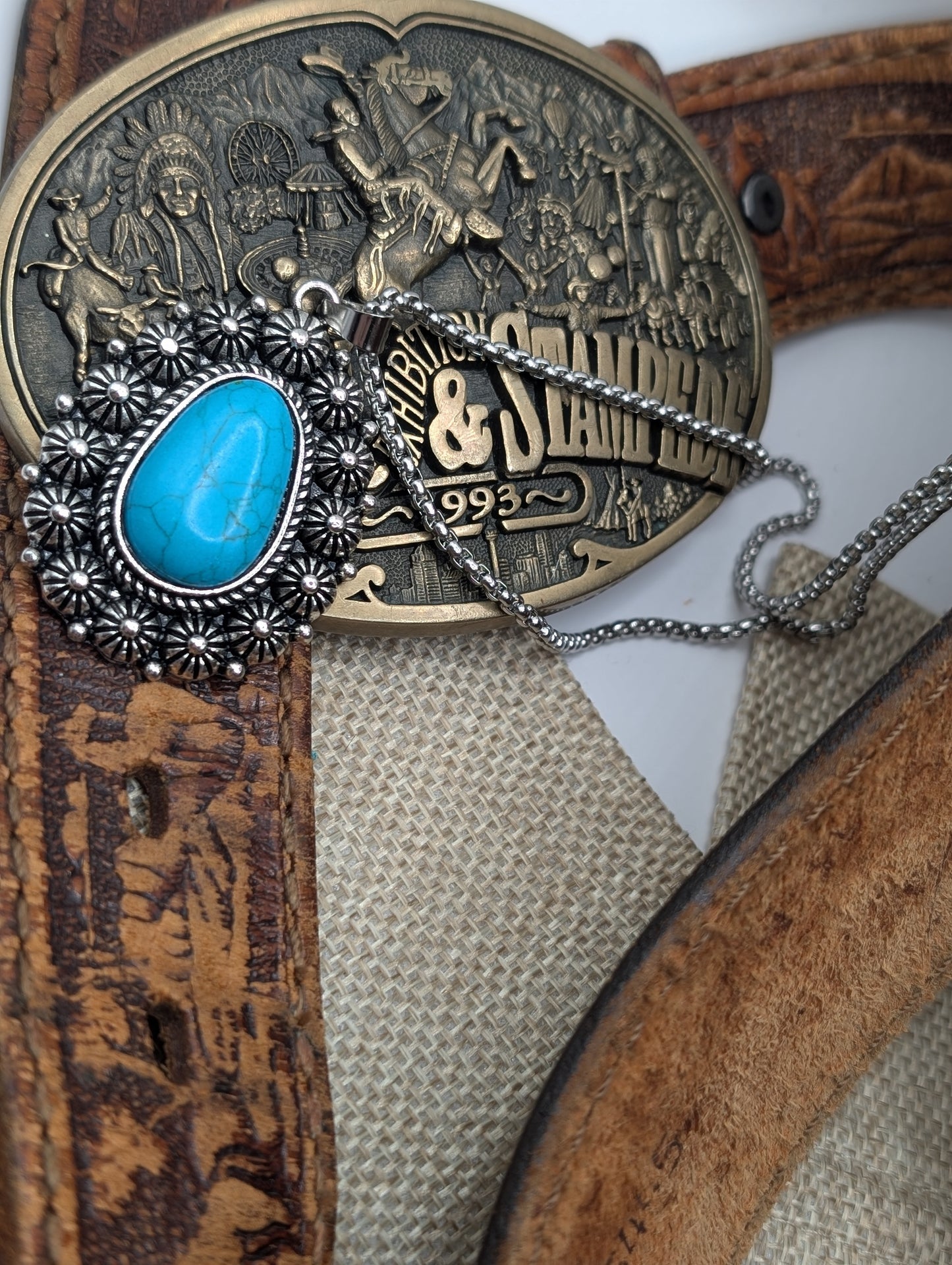 Turquoise Teardrop Necklace